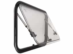 Obelink finestra a compasso trasparente con oscurante combinato bianco - 50 x 50 cm