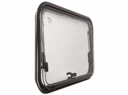 Obelink finestra a compasso trasparente con oscurante combinato bianco - 50 x 50 cm