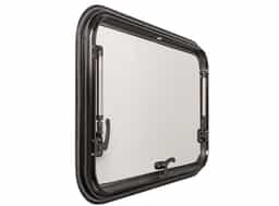 Obelink finestra a compasso trasparente con oscurante combinato bianco - 50 x 50 cm