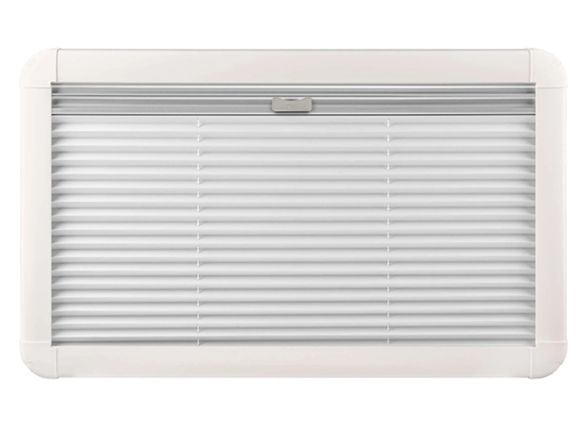 Obelink finestra a compasso trasparente con oscurante combinato bianco - 50 x 50 cm