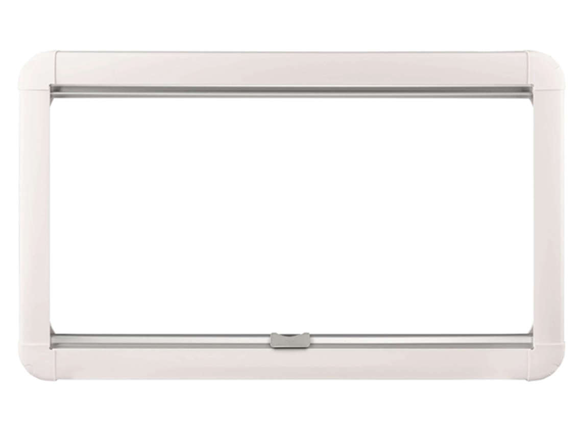 Obelink finestra a compasso trasparente con oscurante combinato bianco - 50 x 50 cm