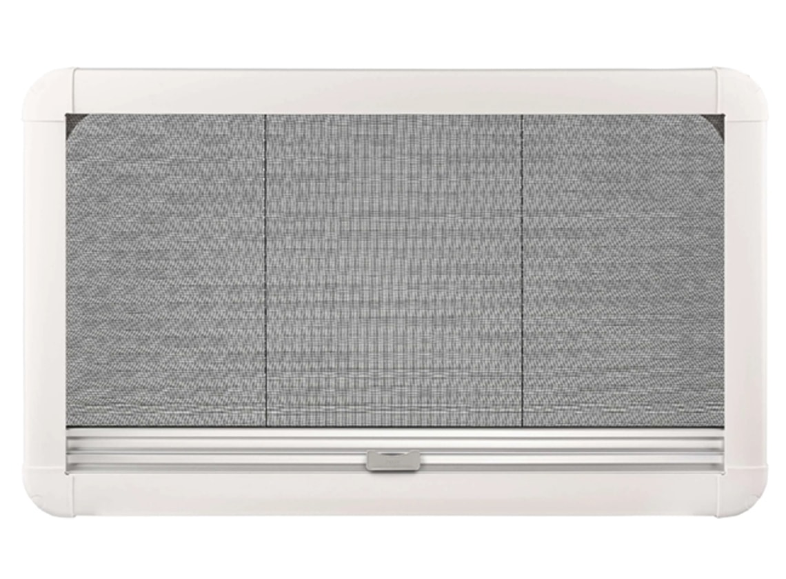 Obelink finestra a compasso trasparente con oscurante combinato bianco - 50 x 50 cm
