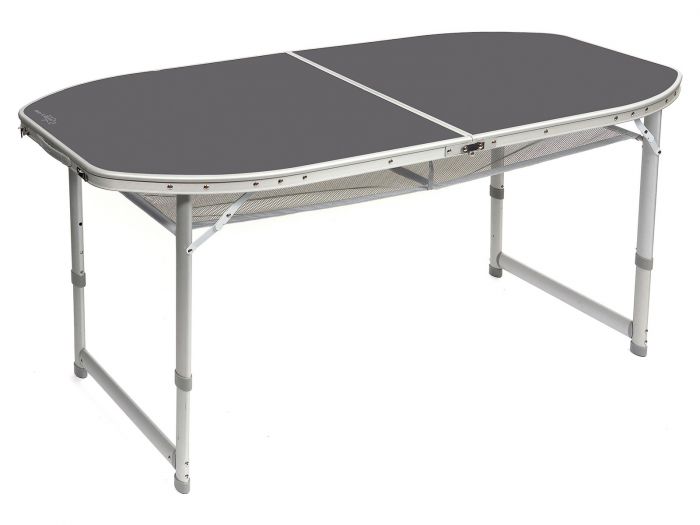 VALIGIA XXL tavolo 80x150cm grande tavolo da campeggio più facilmente regolabile in altezza tavolo in alluminio 