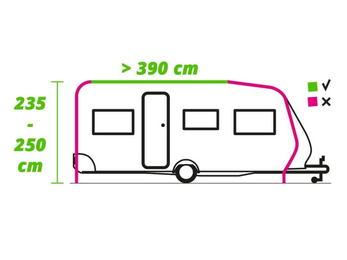 Obelink Viera Space 390 300D Easy Air veranda per caravan
