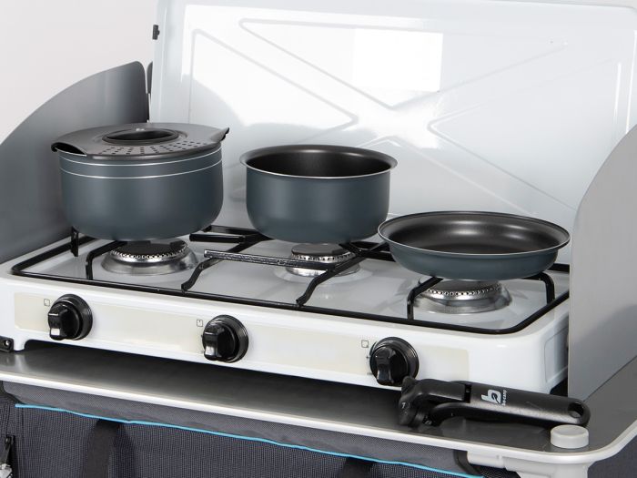 Set Pentole Da Campeggio Bestargot - 4 Pezzi In Acciaio Inox Per Trekking E Picnic