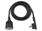 Brennenstuhl Black prolunga con spina piatta - 5 metri