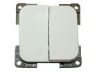 Haba C-line interruttore doppio - White