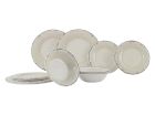 Gimex Stone Line Sand set stoviglie 12 pezzi