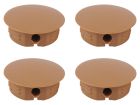 Connettori ad angolo tondi con coperchio - Brown