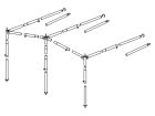 Obelink struttura tendalino acciaio 25 mm misura 11 - 20