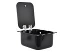 NavyLoad lavello 32 x 26 cm con coperchio in vetro - Black