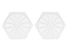 Griglie di ventilazione esagonali - White