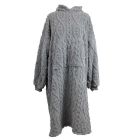 Unique Living Pleun Long pile oversize con cappuccio - Dark Grey