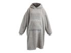 Unique Living Teddy Long pile oversize con cappuccio - Chateau Grey
