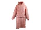 Unique Living Teddy Long pile oversize con cappuccio - Old Pink