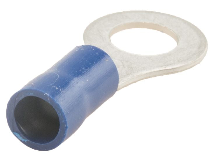 Capocorda blu ad anello set da 10 pezzi - 6,4 MM