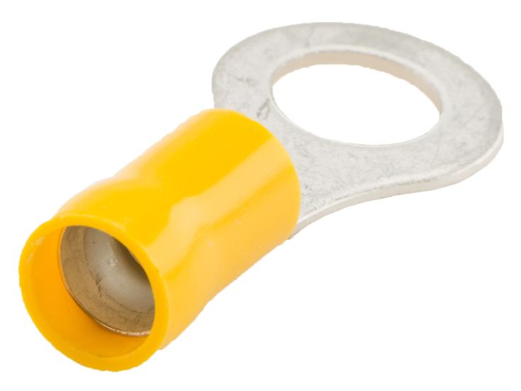 Capocorda giallo ad anello set da 5 pezzi - 8,4 mm