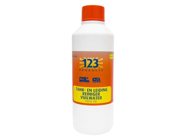 123 Products detergente serbatoio e tubazioni acque grigie
