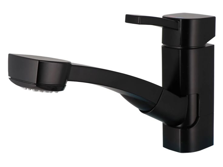 Comet Capri Piccina miscelatore con doccetta - Black