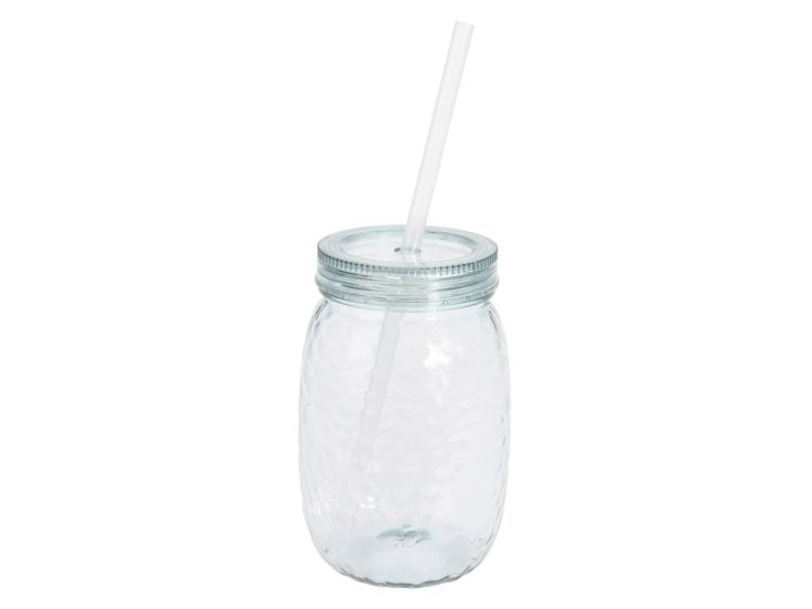 Excellent Houseware bicchiere con cannuccia