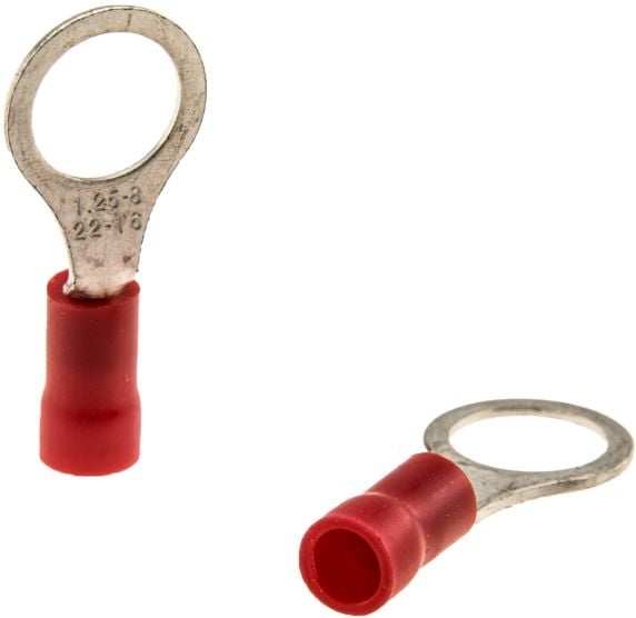 Capocorda rosso ad anello set da 10 pezzi - 8,4 MM