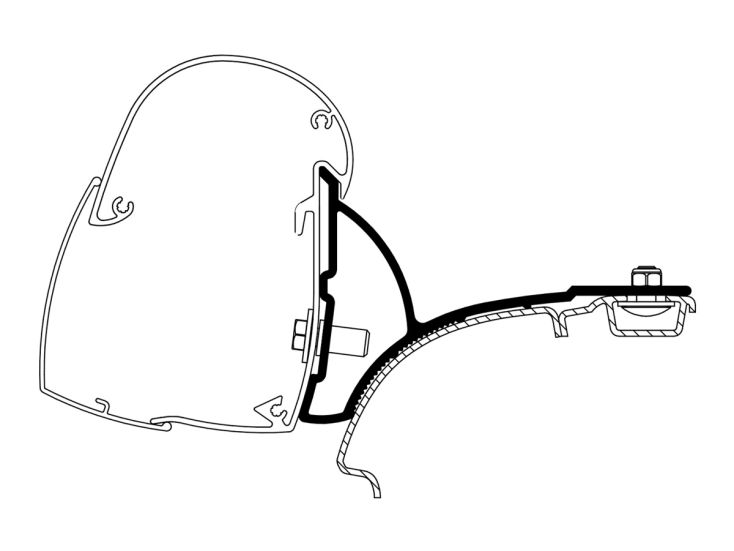 Thule adattatore 5102 VW T5/T6 Multivan