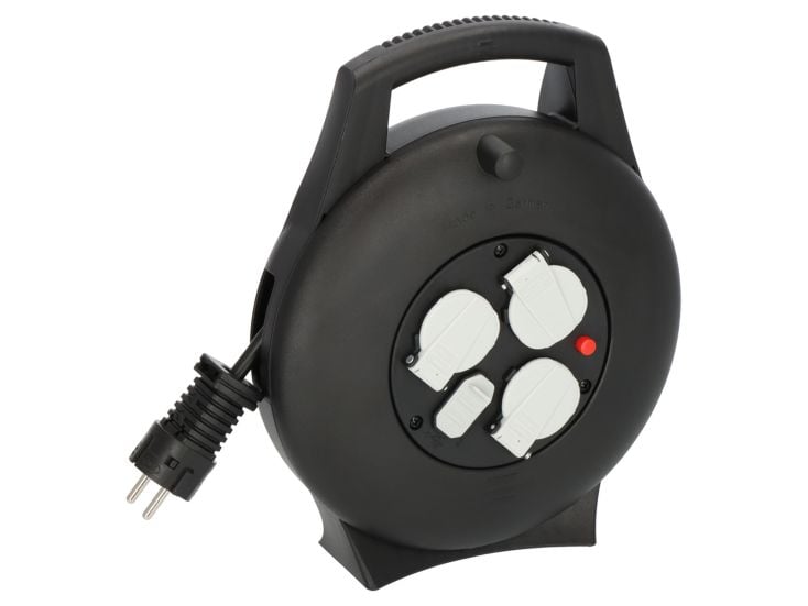 Brennenstuhl Vario Line USB avvolgicavo con cavo 10 m