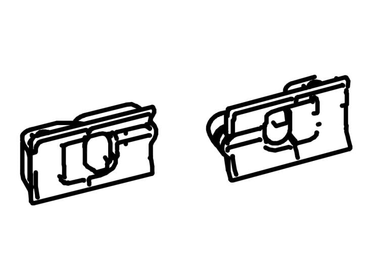 Thule Omnistor set pulsanti di bloccaggio Tension Arms 8000/9200