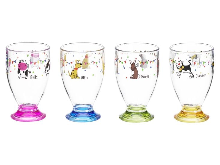 Flamefield set di bicchieri Charlie and Friends