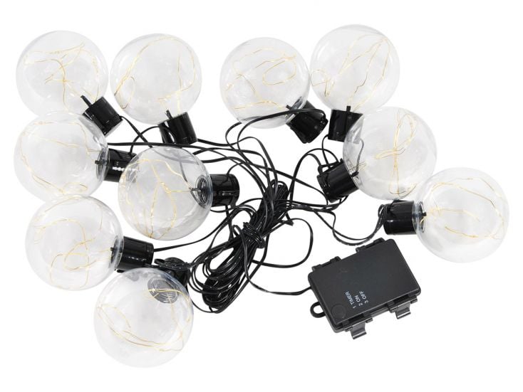 50 LED Deco Light catena luminosa trasparente