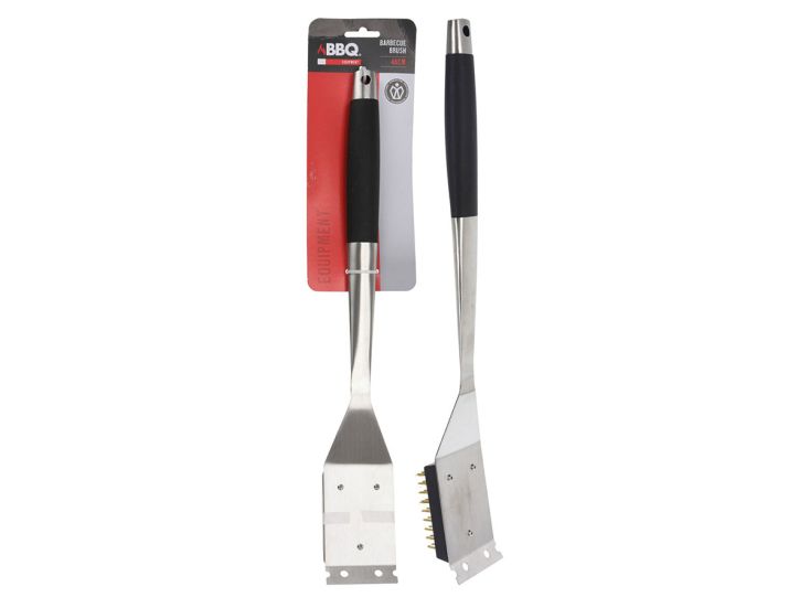 Spazzola per barbecue in acciaio inox 46 cm