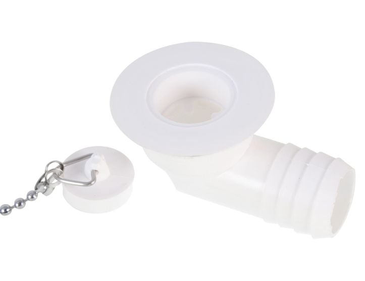 Reich piletta di scarico ad angolo - 19 mm