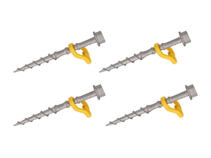 Haba Alu-Camp picchetti a vite 15 cm - set da 4