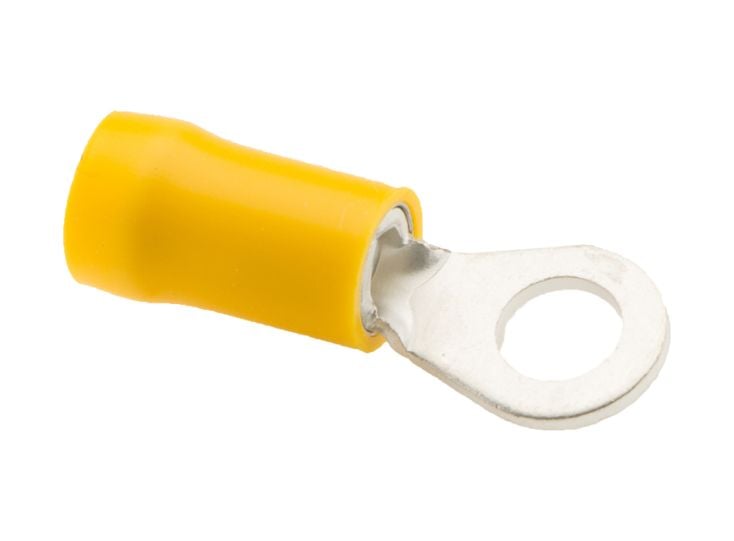 Capocorda giallo ad anello set da 5 pezzi - 5,3 mm