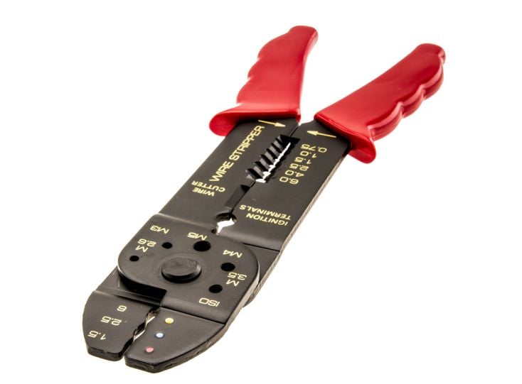 Pinza crimpatrice/spelafili