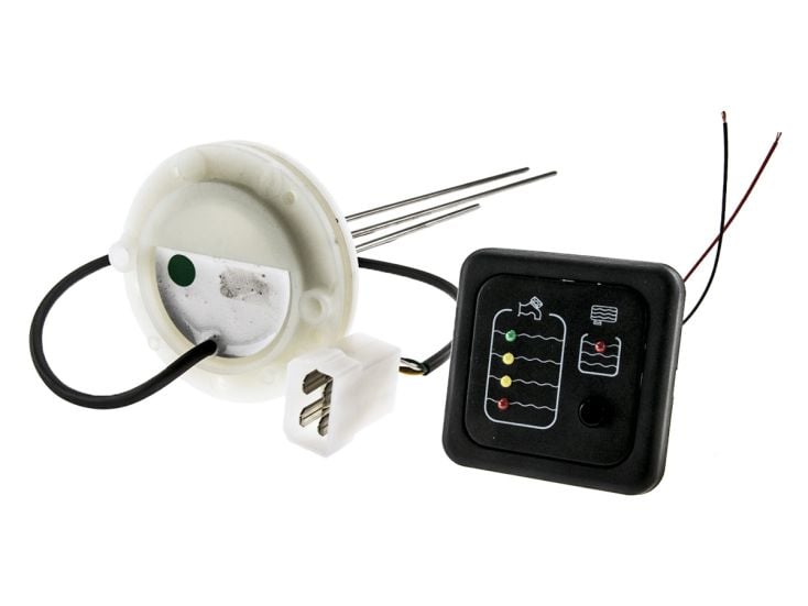 LED indicatore per serbatoio dell'acqua pulita e reflua