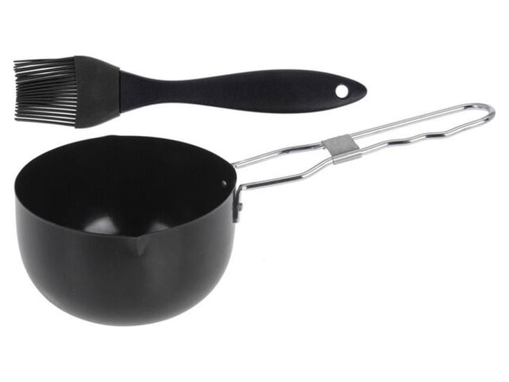 Pentolino con pennello per barbecue