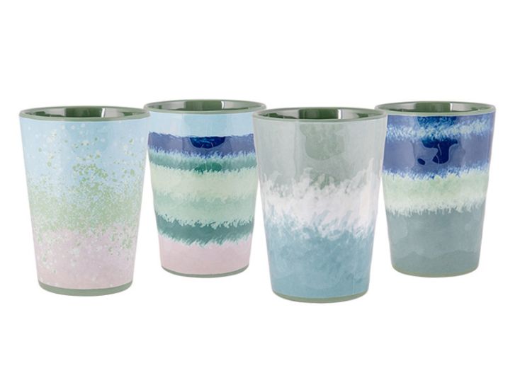 Bo-Camp Halo Blue/Green tazze - set da 4