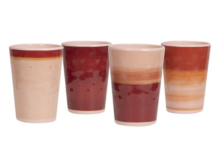 Bo-Camp Halo Terra tazze - set da 4