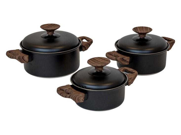 Bo-Camp Industrial Stewart set di pentole - 3 pezzi