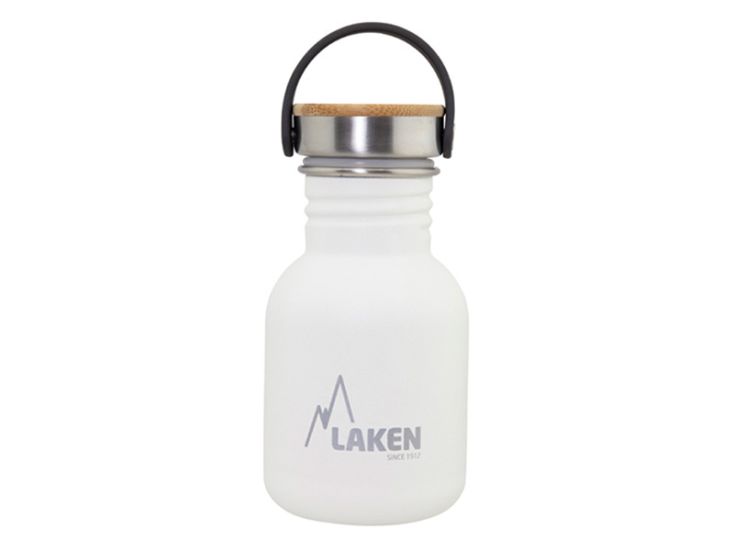 Laken Basic Bamboo 350 ml borraccia - White