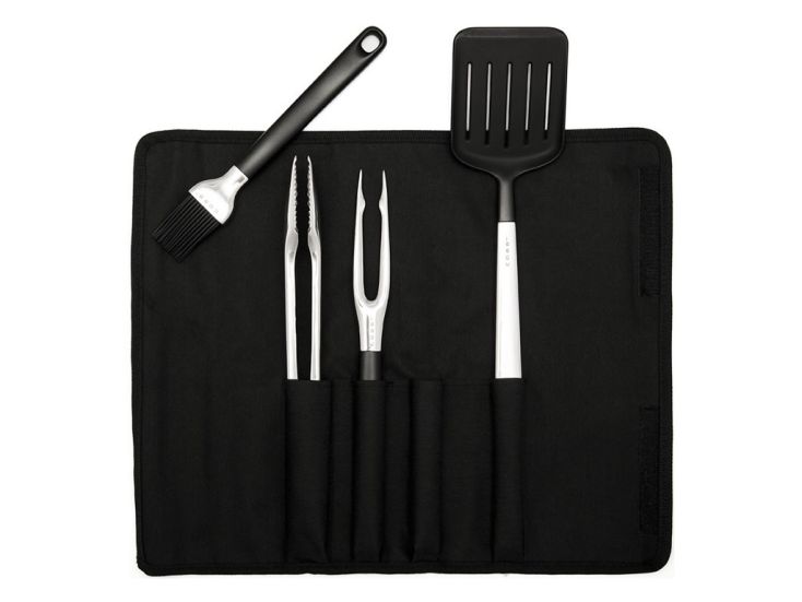 COBB set di 4 attrezzi per barbecue con custodia