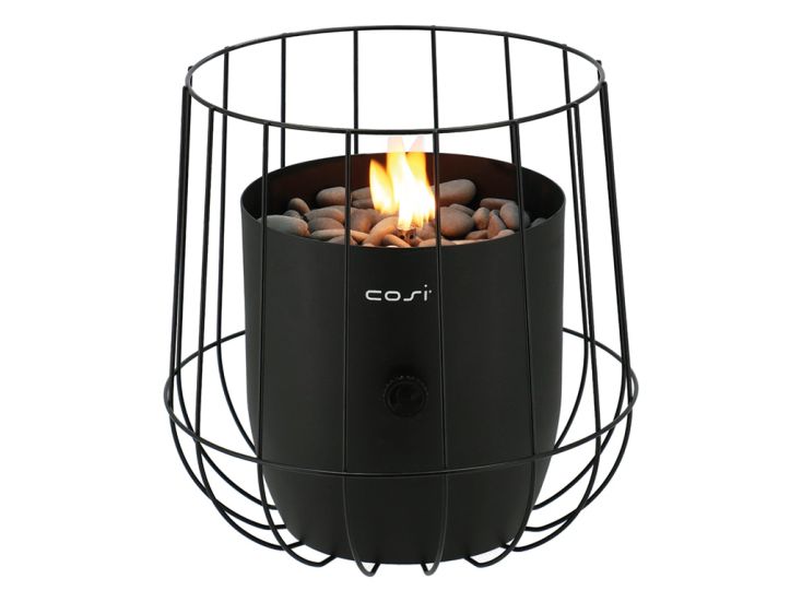 Cosi Fires Cosiscoop Basket lanterna a gas - nera