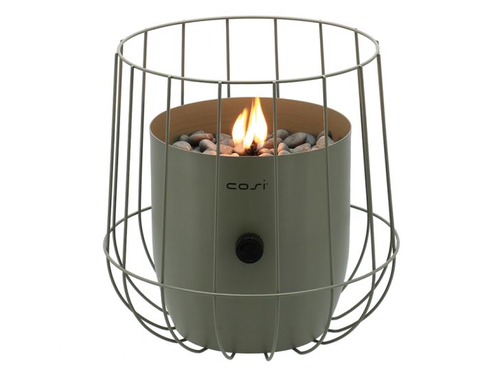 Cosi Fires Cosiscoop Basket lanterna a gas - verde oliva