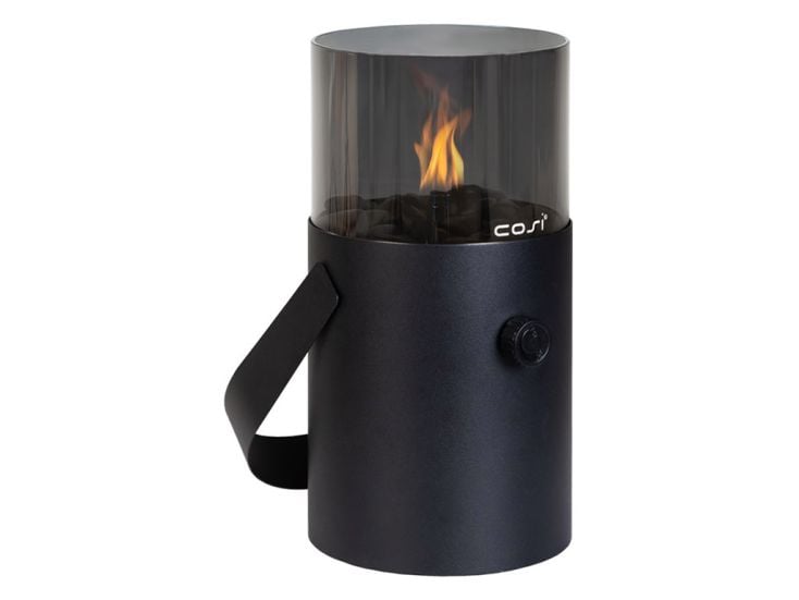 Cosi Fires Cosiscoop Original Nero Vetro Fumé lanterna a gas