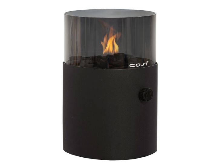 Cosi Fires Cosiscoop original XL Nero Vetro Fumé lanterna a gas