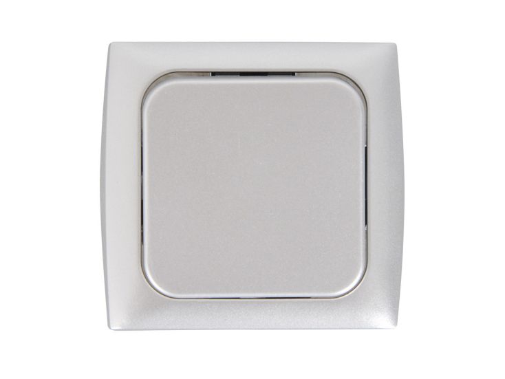 Haba C-line interruttore da incasso - Silver