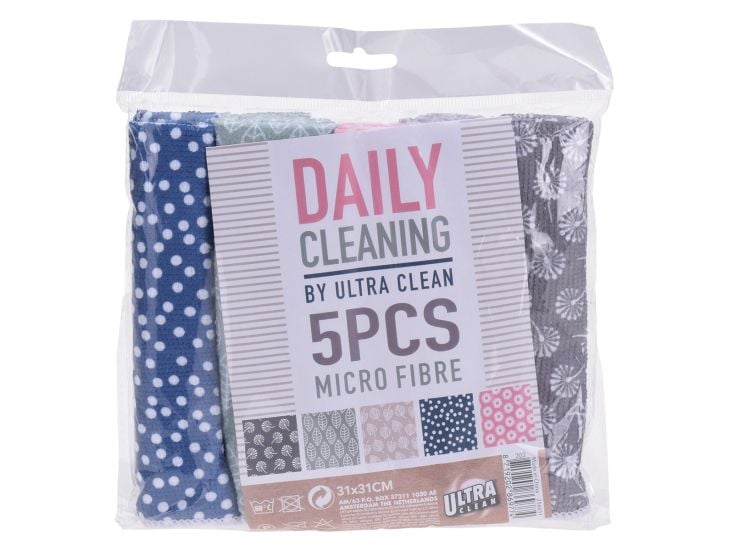 Daily Cleaning panni in microfibra stampati