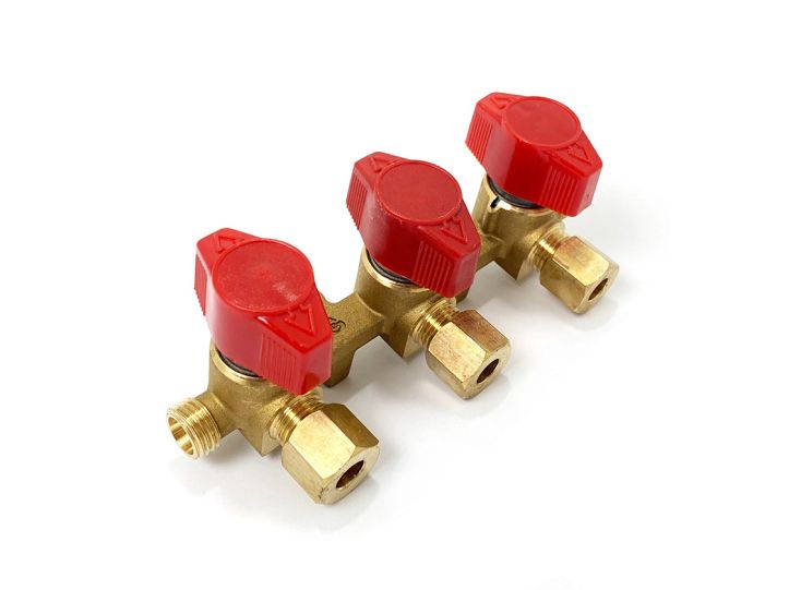 Obelink rubinetto di distribuzione con raccordo a compressione 8 mm – a tre vie