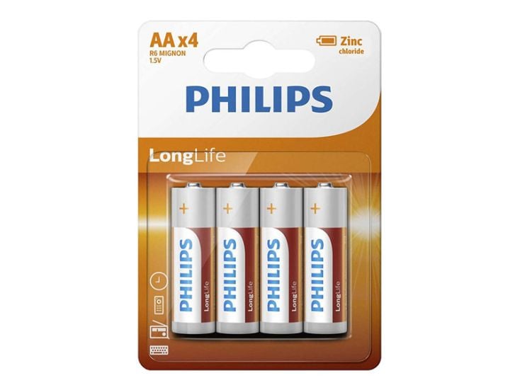 Philips LongLife AA pile - 4 pezzi